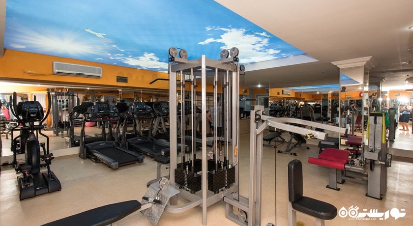 نمای سالن بدنسازی هتل